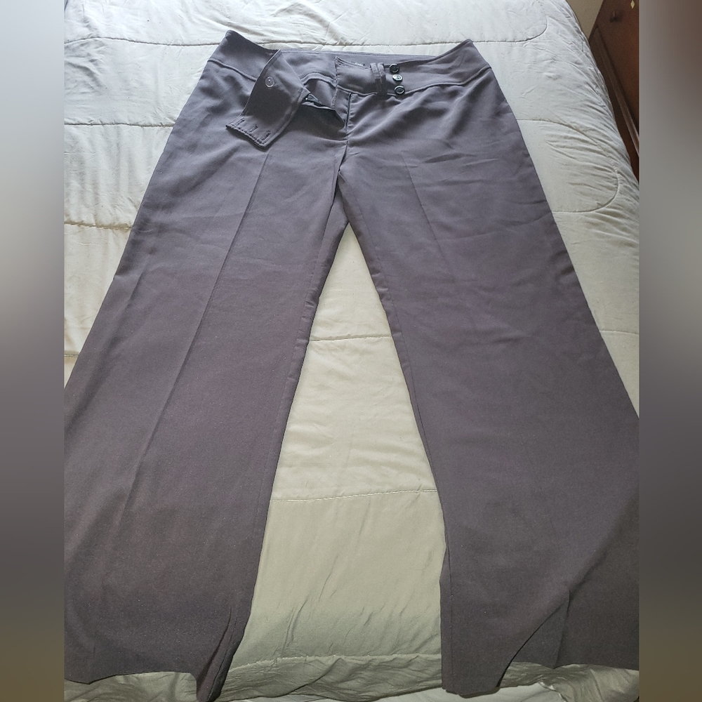 Plus size wide leg trousers